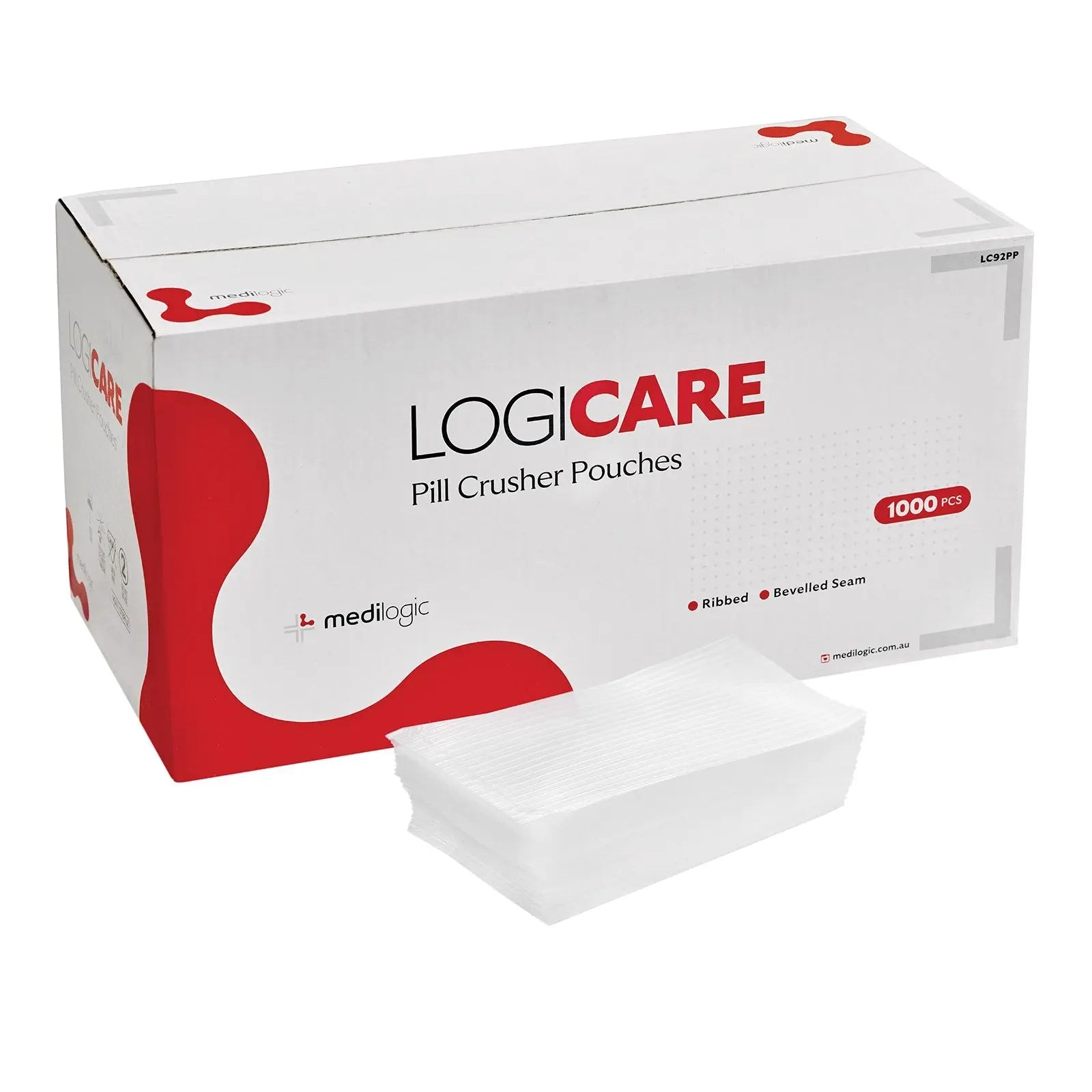 LOGICARE Pill Crusher Pouches - Box (1000) Medilogic