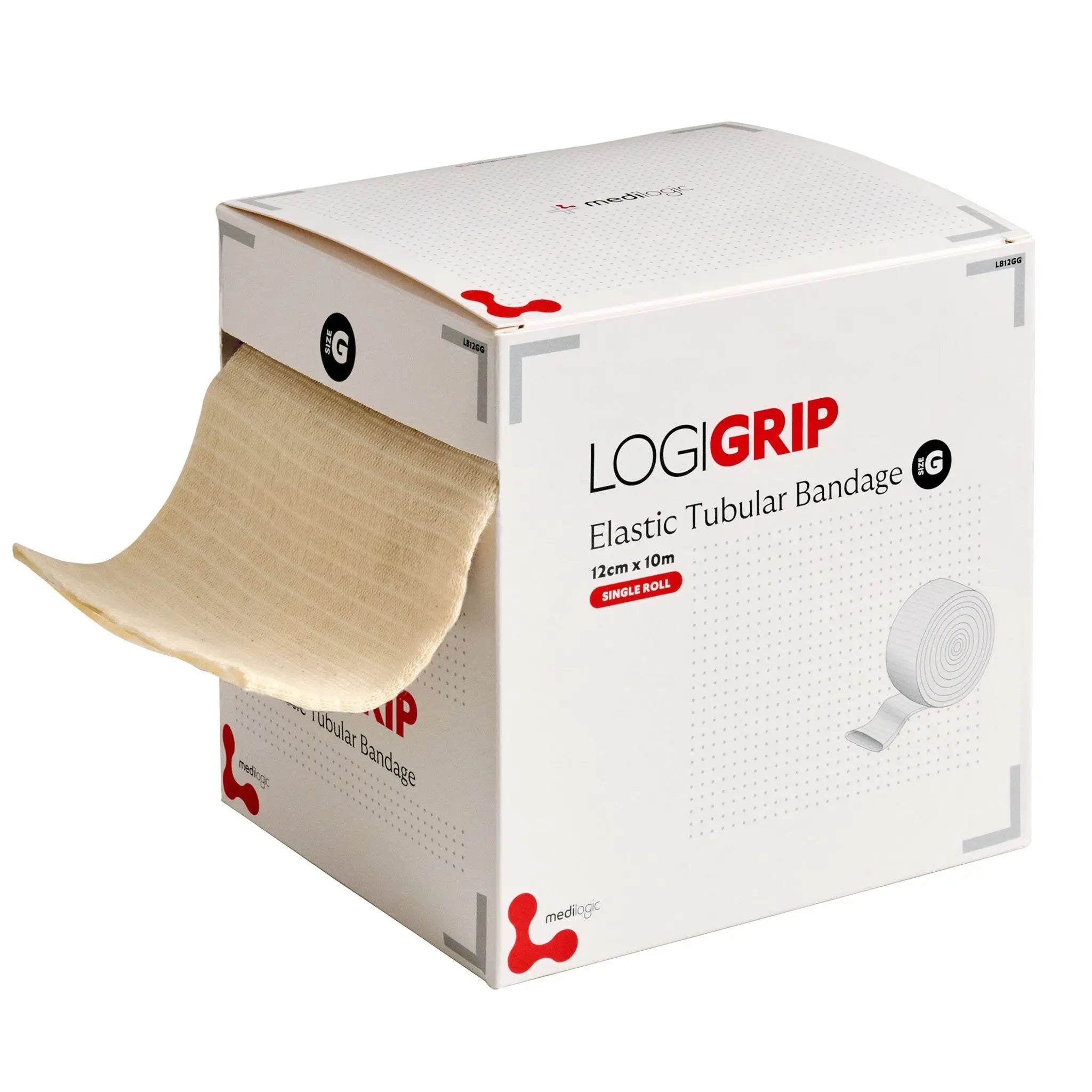 LOGIGRIP Tubular Bandage 12cm x 10m Size G Medilogic