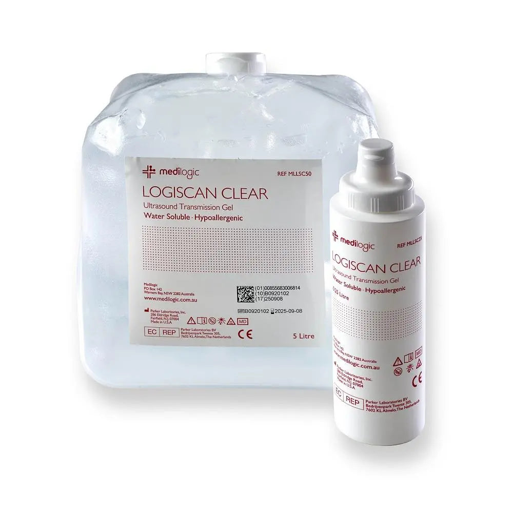 LOGISCAN Ultrasound Gel 5L Clear - Each Medilogic