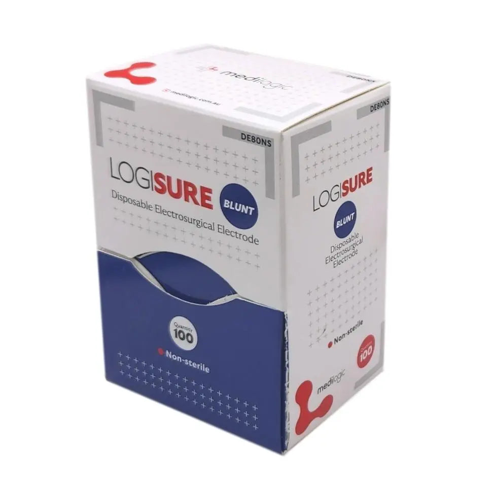 LOGISURE Electrosurgical Tips Blunt Non-Sterile - Box (100) Medilogic