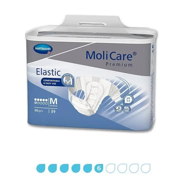 MoliCare Premium Elastic Slip Medium, 6 Drops - Pack (30) Hartmann