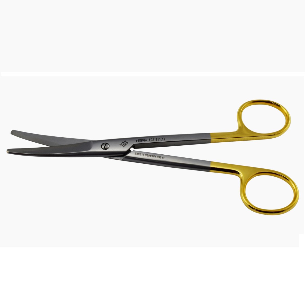HIPP Mayo Scissors Curved Tungsten Carbide 17cm - Each