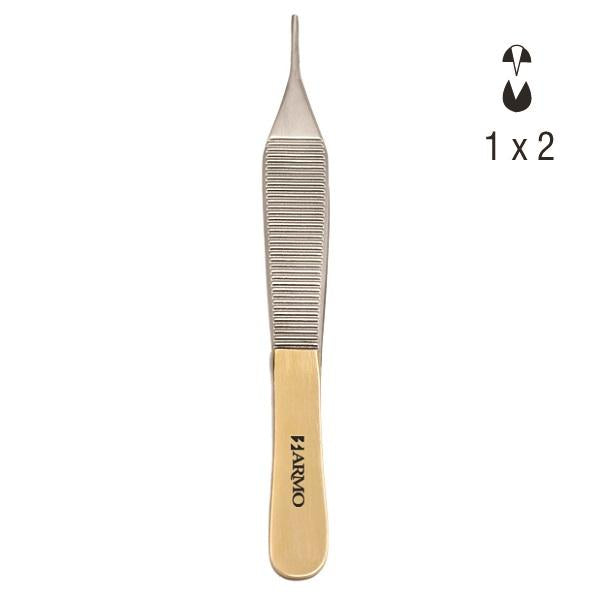 Adson Tissue Forceps Tungsten Carbide 1x2 Teeth Standard 12cm ARMO