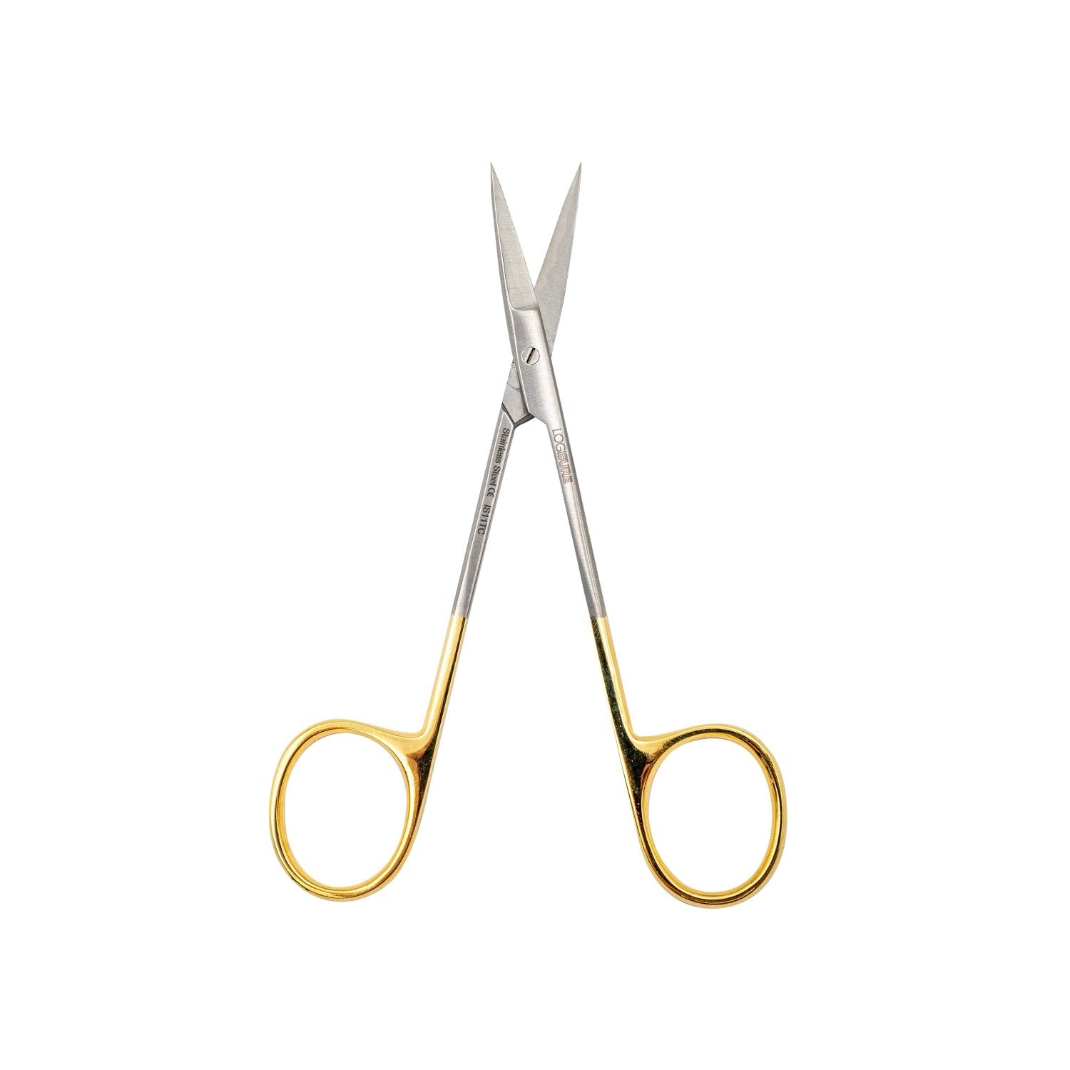 LOGISURE Iris Scissors Tungsten Carbide 11cm Straight