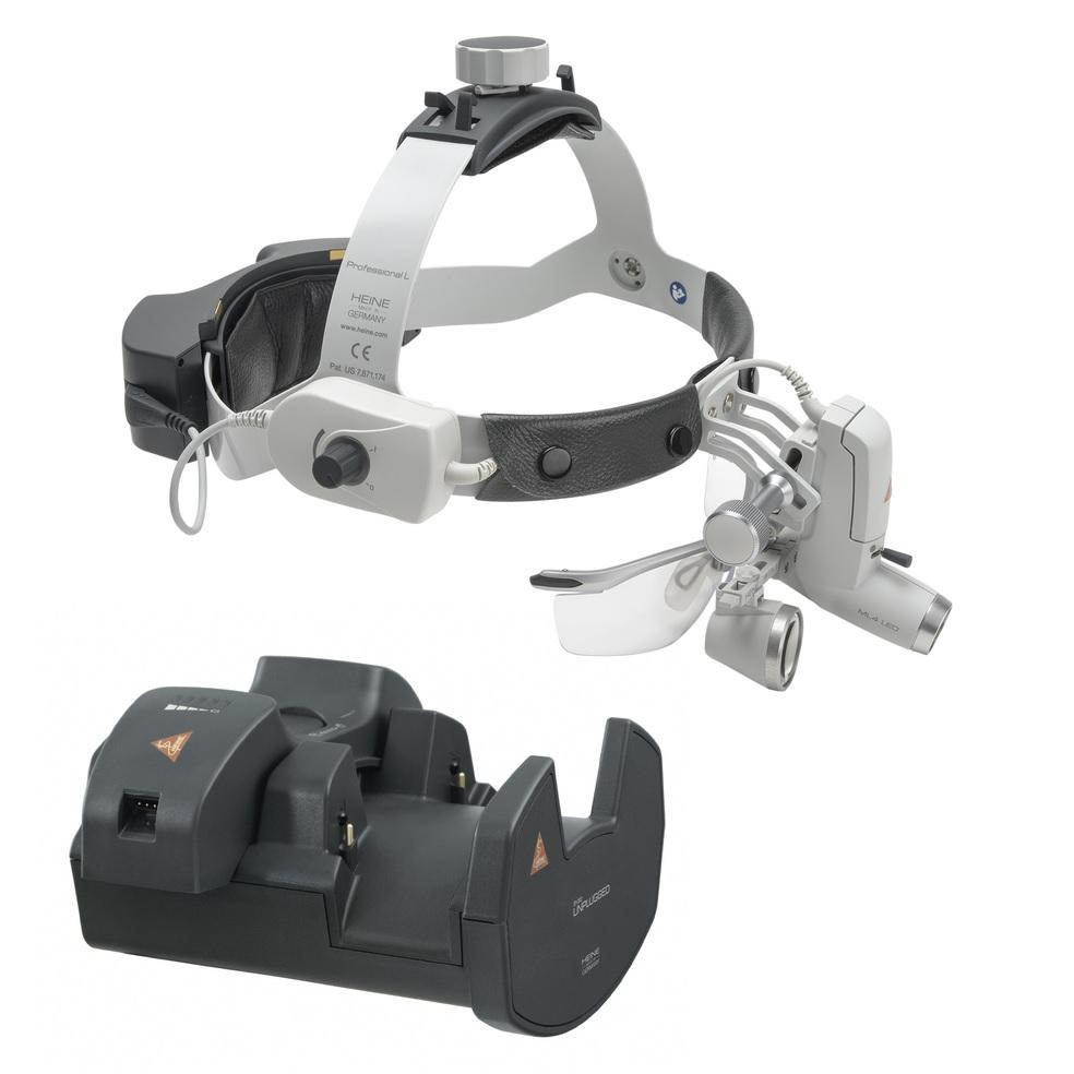 HEINE ML4 LED Headlight with HR/HRP Loupe Optics 2.5x / 340mm