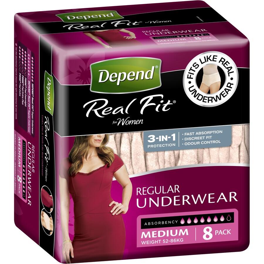 Depend Real Fit Underwear Women - Carton (8x4)