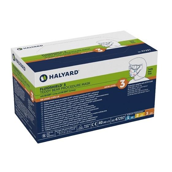 Fluidshield Mask Level 3 Earloop (without visor) - Box (40)