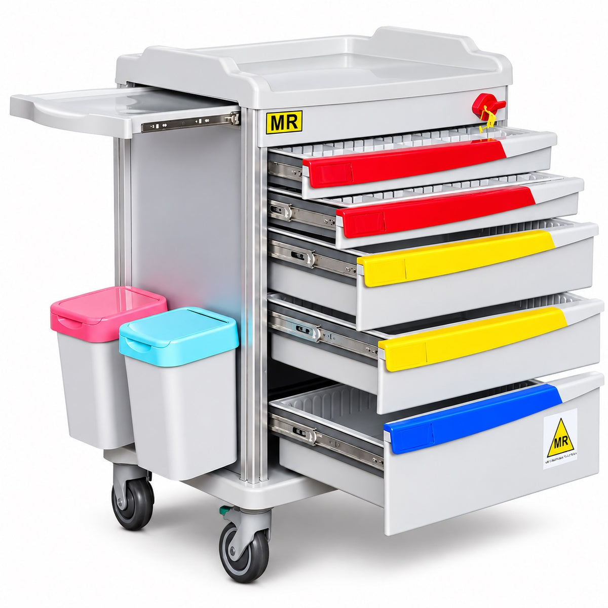 LOGIFORM MRI Safe Emergency Cart 5 Drawers