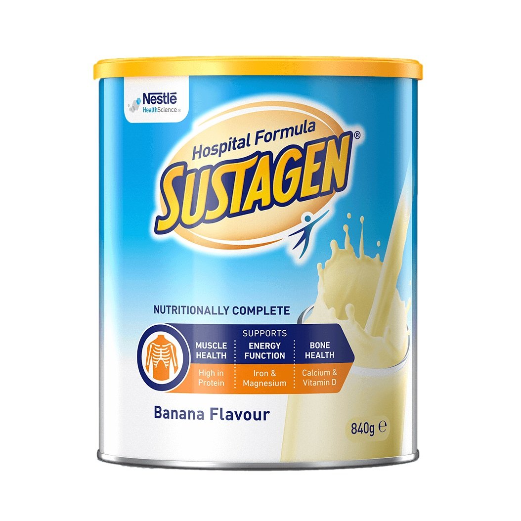 Sustagen Hospital Formula Banana 840g Can - Carton (6)