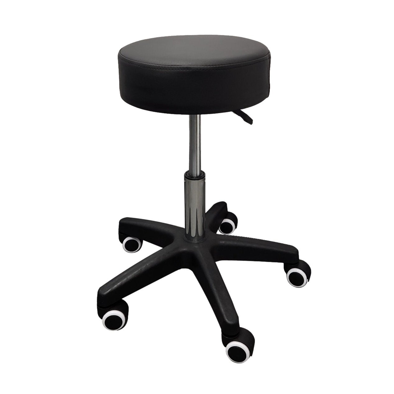 Standard Surgeon Stool Gas Lift Adjustable Black Cushion Seat