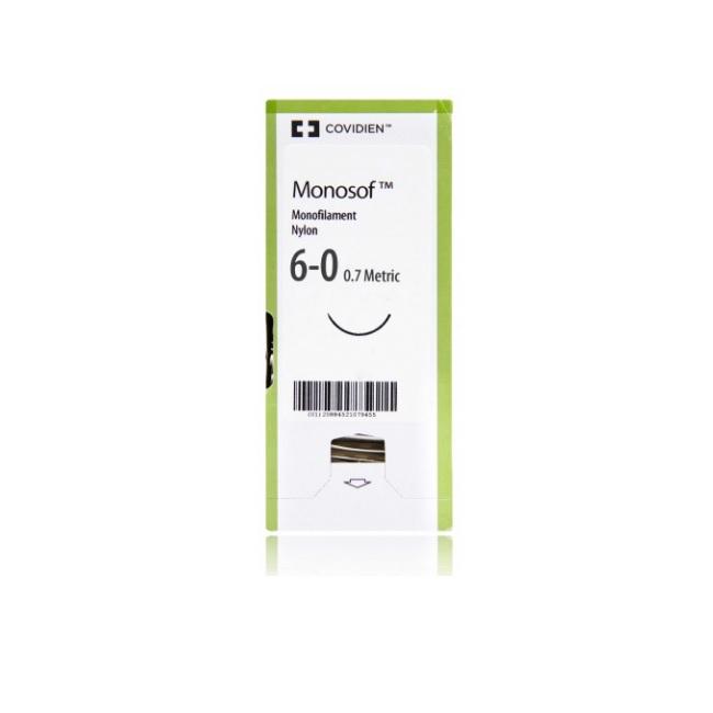 Monosof 6-0 Black 12mm C-1 45cm - Box (36)