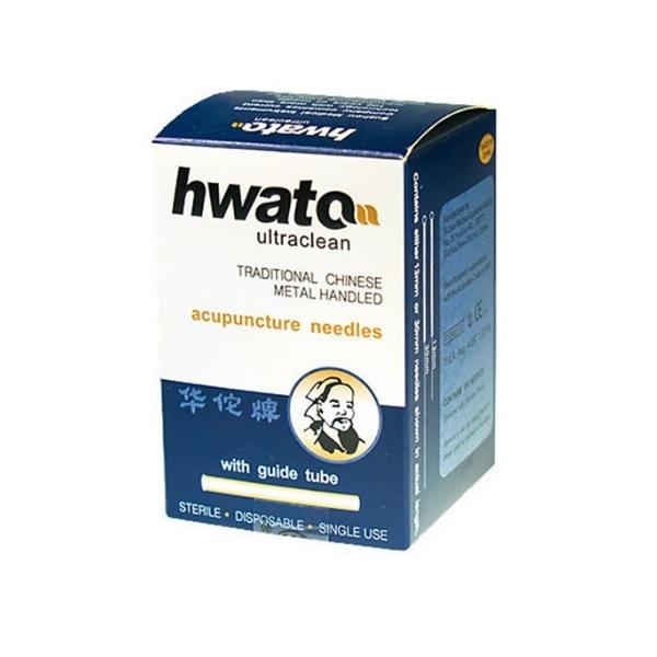 Hwato Acupuncture Needle With Guide Tube 0.25 x 50mm - Box (100)