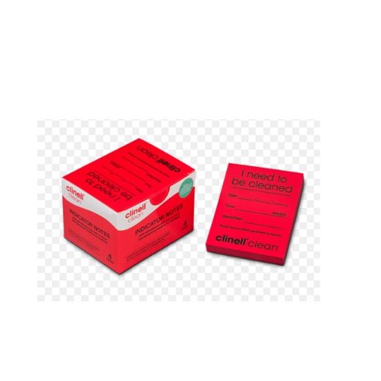 Clinell Clean Indicator Note - 4 x 250 Notes (Red)