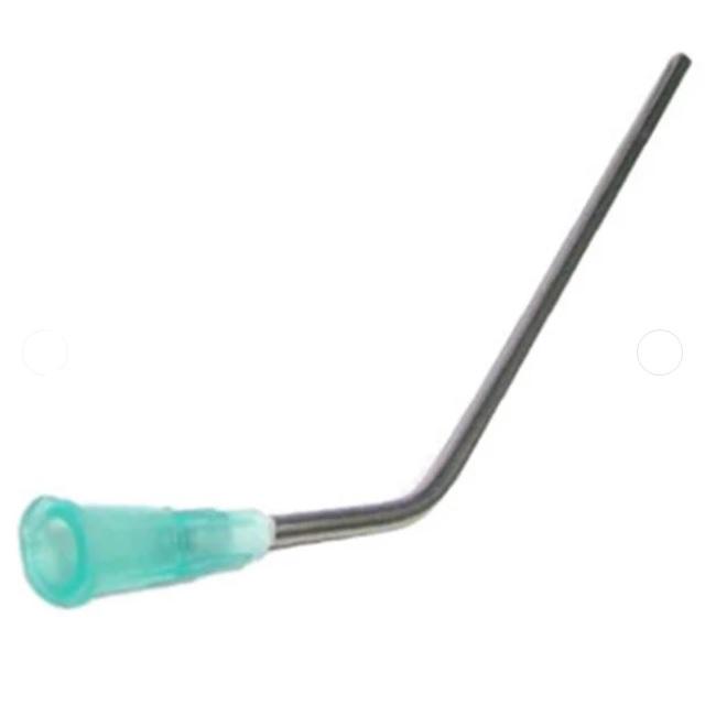 Suction Tube 14 Gauge Bent 2.1mm 100mm Green Non-Sterile - Pack (100)