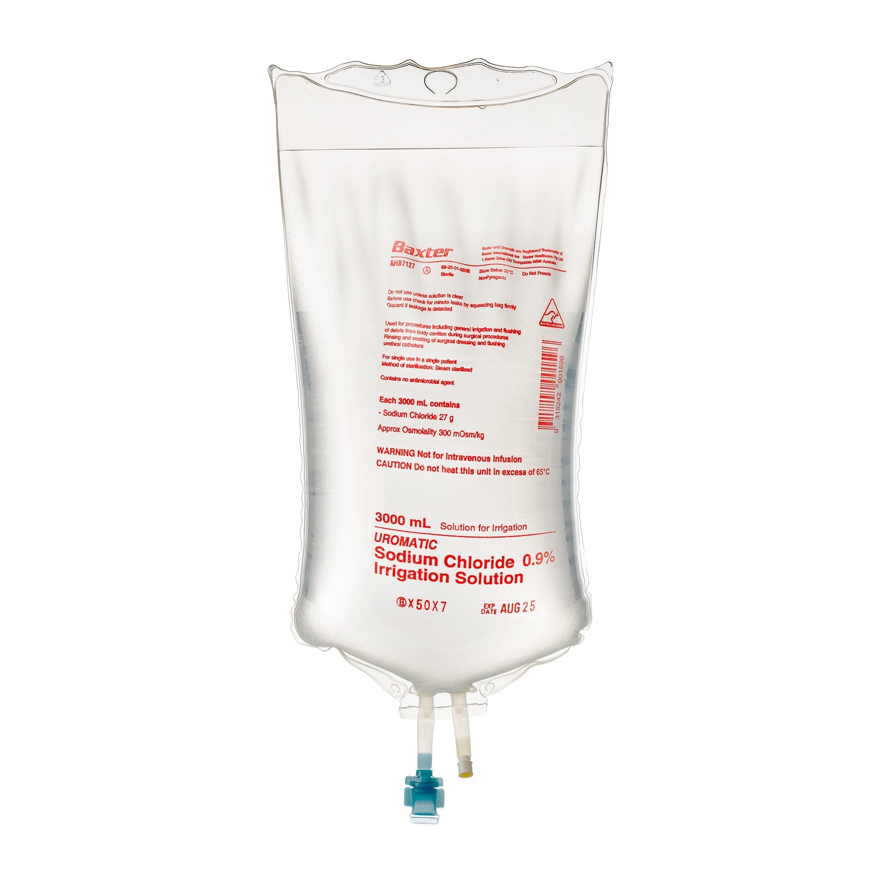 Sodium Chloride for Irrigation 0.9% 3000ml - Each