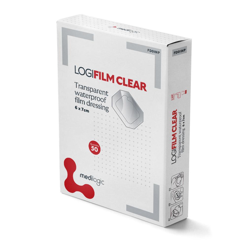 LOGIFILM CLEAR Film Dressing 6cm x 7cm - Box (50)
