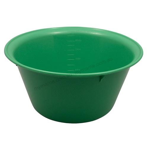 Autoclavable Plastic Bowl 240mm, 2500ml Green - Each