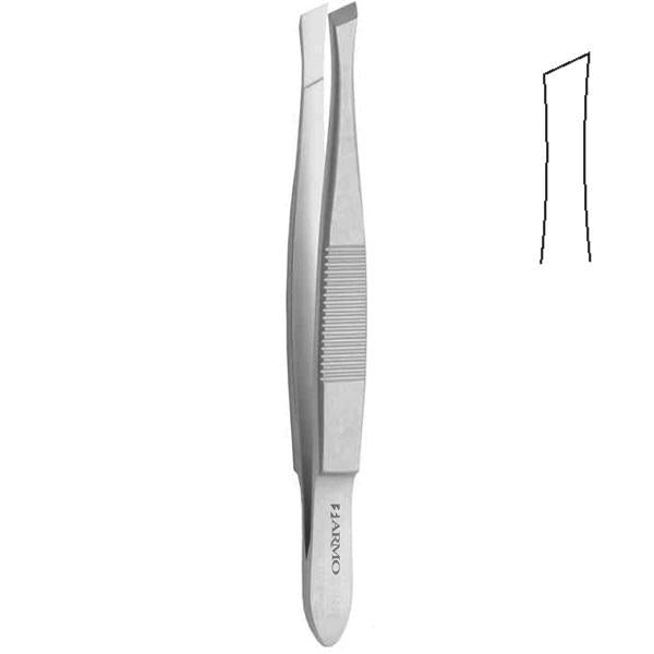 Standard Cilia Eye Forceps with Slant Edge 9cm ARMO
