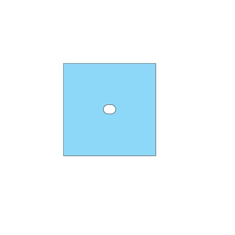 Protex 4 Drape with Oval Aperture 60cm x 60cm - Each