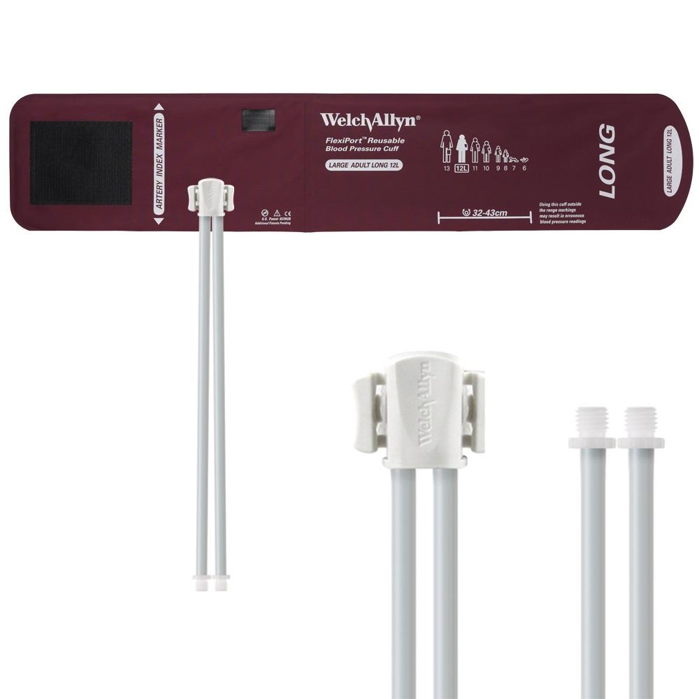 WELCH ALLYN FlexiPort Cuff Size 12L - Large Adult Long - 2 Tube/Male Screw Connectors