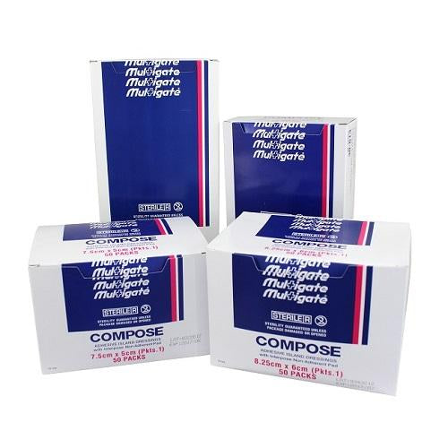 Compose Island Dressing 25cm x 8.25cm Sterile - Box (20)