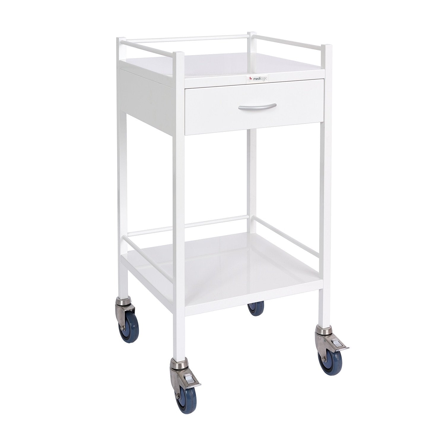 LOGIFORM Instrument Trolley Powder Coated White - 1 Drawer