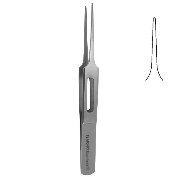 Castroviejo Iris Eye Forceps Straight 1x2 Teeth 9cm ARMO