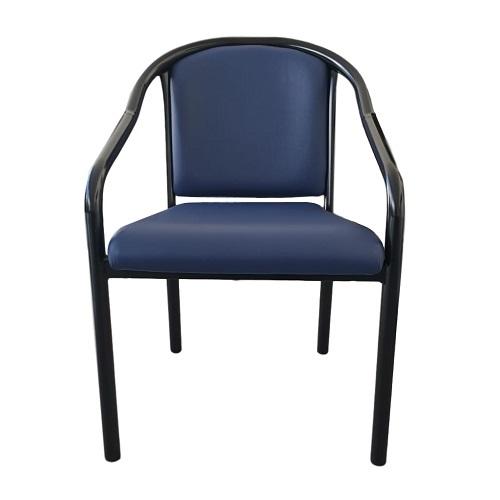Sara Chair - Black Powdercoated Frame with Neptune Vinyl Upholstery