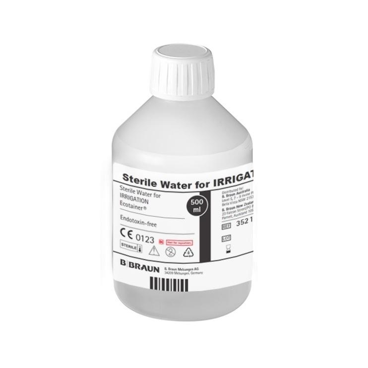 B Braun Sterile Water for Irrigation 500ml - Carton (10)