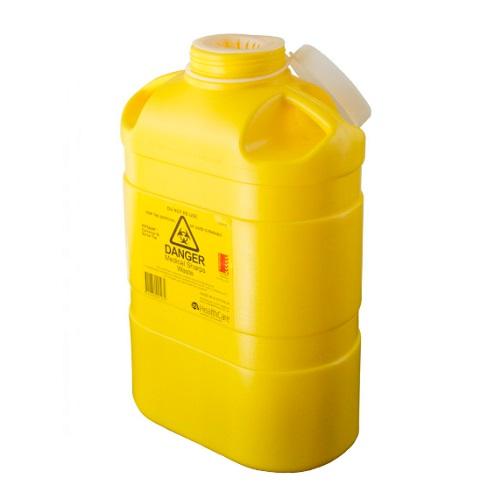 ASP Sharps Container 8L Resealable Top