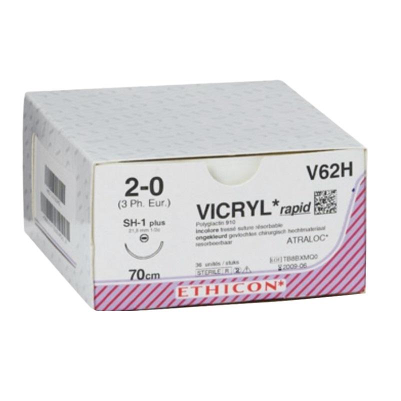 Vicryl Rapide - 3/0 19mm 45cm 3/8c Undyed - Box 36