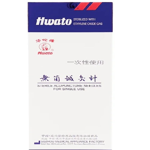 Hwato Acupuncture Needle With Guide Tube 0.25 x 30mm - Box (100)
