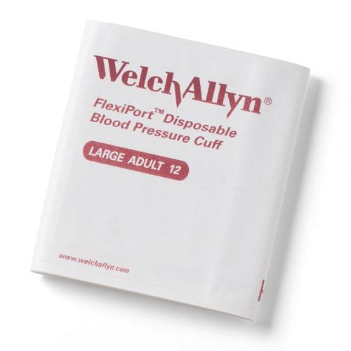 WELCH ALLYN Soft Flexiport Disposable BP Cuff, Large Adult, 32-43cm - Box (20)
