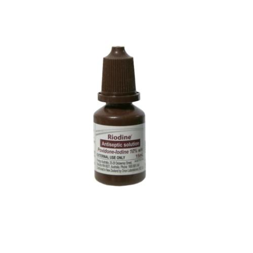 Riodine Solution (Povidone Iodine) 15ml (dropper bottle) - each