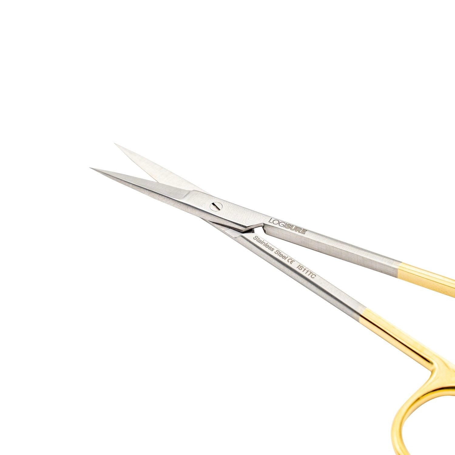 LOGISURE Iris Scissors Tungsten Carbide 11cm Straight