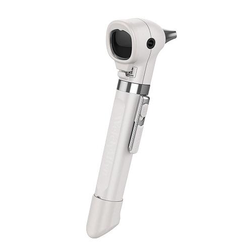 WELCH ALLYN Pocket Plus LED Otoscope with Handle & Soft Case - Vanilla/White