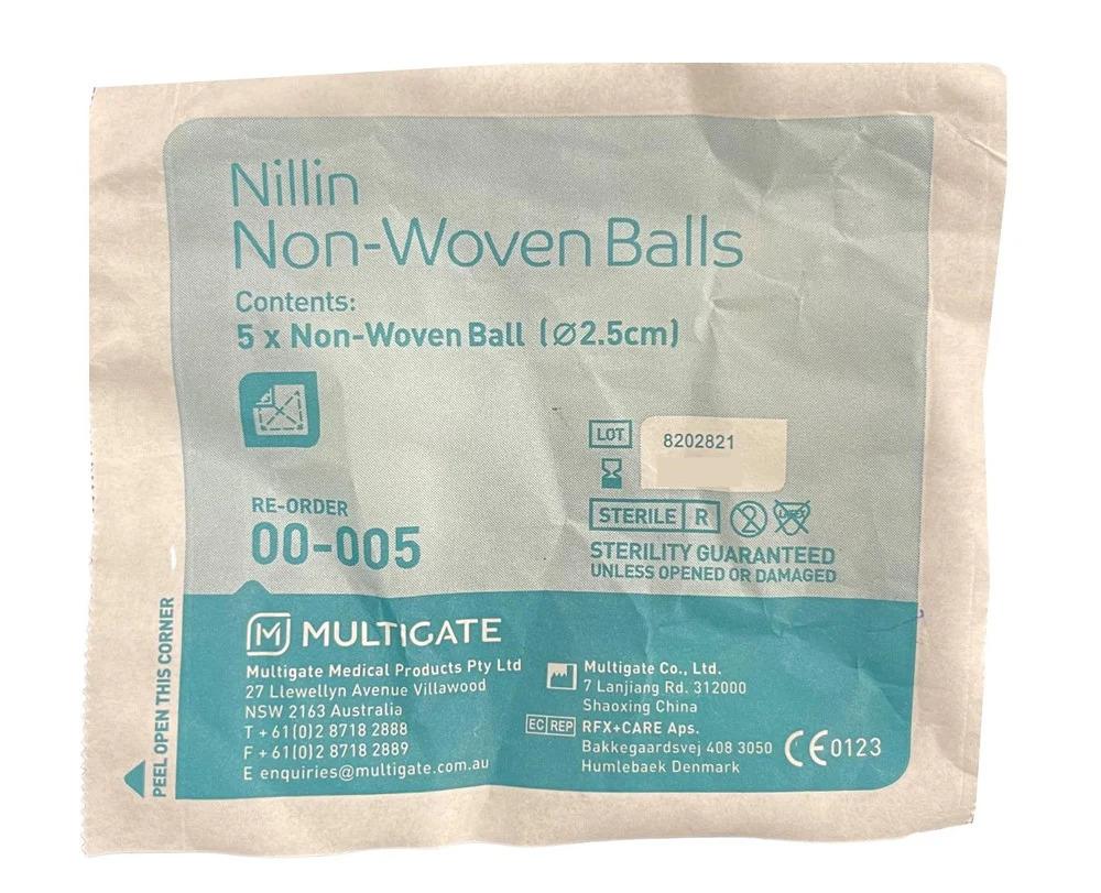 Non Woven Cotton Balls Sterile - Pack (5)