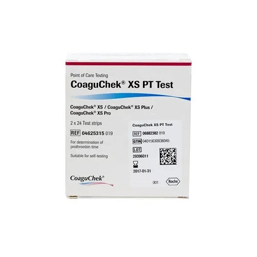 CoaguChek® XS PT Test Strips 2 Bottles - Box (48)