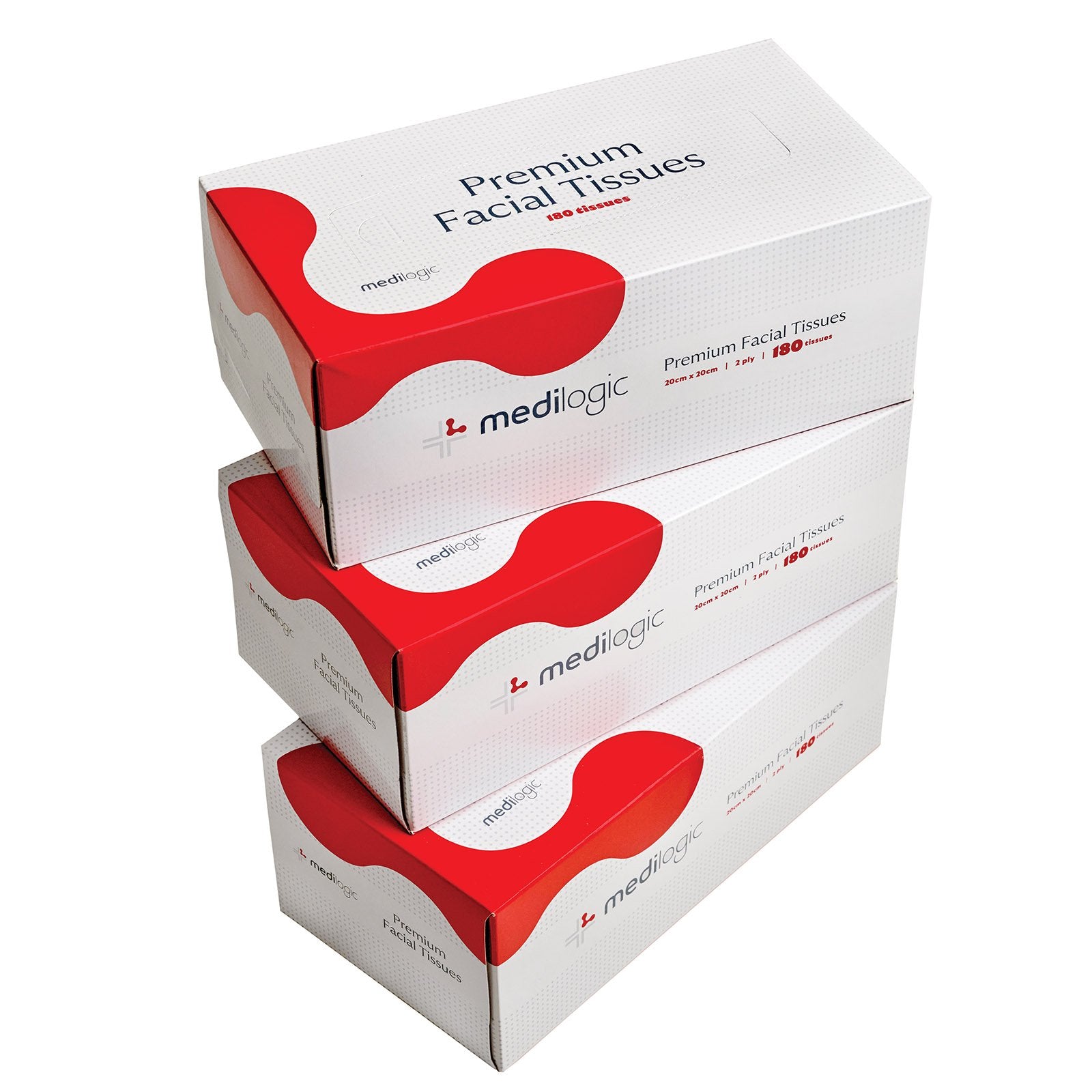 LOGITOWEL Premium 2 Ply Facial Tissues Box 180 - Carton (36)