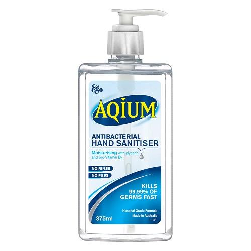 Aqium Hand Sanitiser Gel 375mL - Each