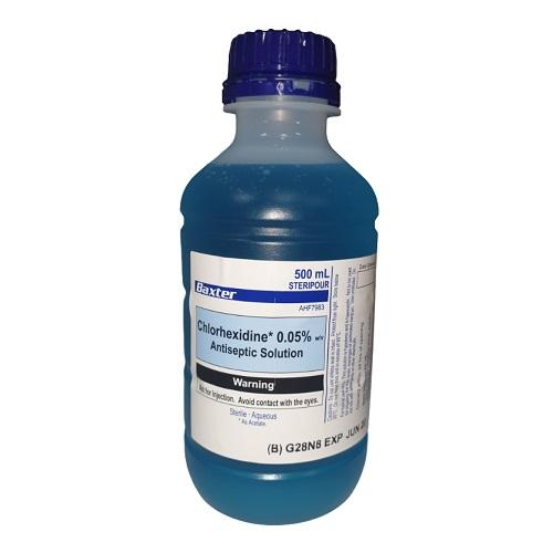 Chlorhexidine 0.05% 500ml - Each