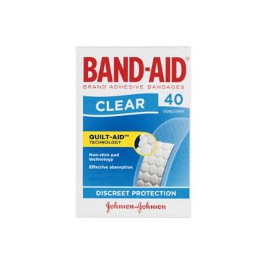 J&J Bandaid Clear Strip - Box (40)