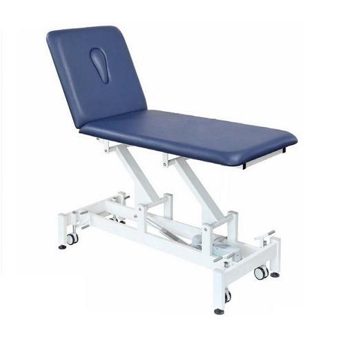 LOGIFORM Deluxe 2 Section Electric Hi Lo Treatment Couch - Navy Blue
