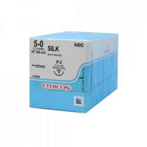 Silk 5/0 RB-1 75cm - Box (36) Ethicon