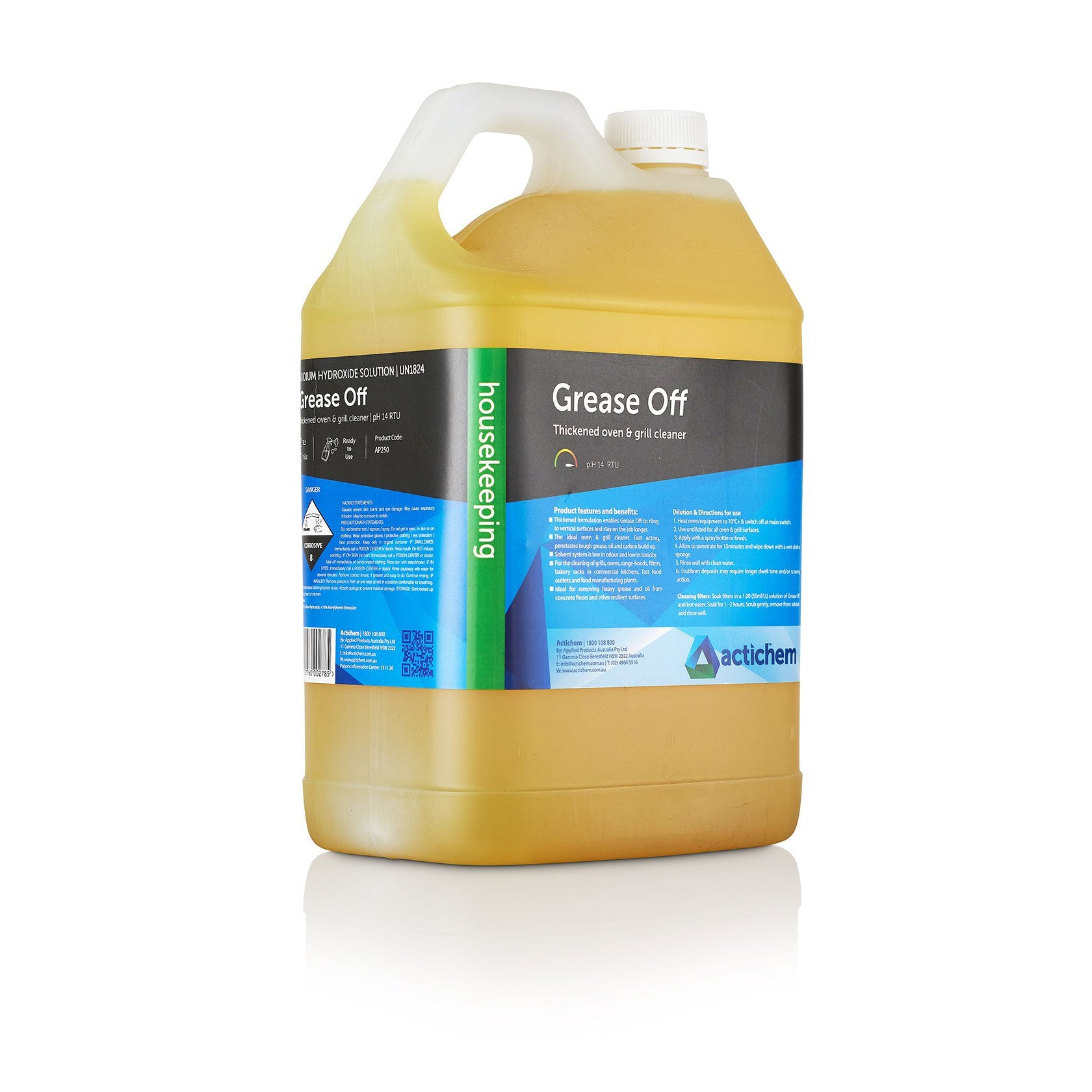 Grease Off Oven and Grill Cleaner Ready To Use 5L - Each