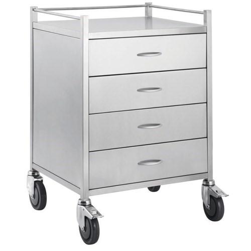 SQ Series Dressing Trolley - 60x49cm - 4 Drawer - with Rails