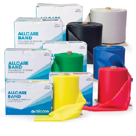 AllCare Exercise/Resistance Band - 25 Metre - Yellow (Light)