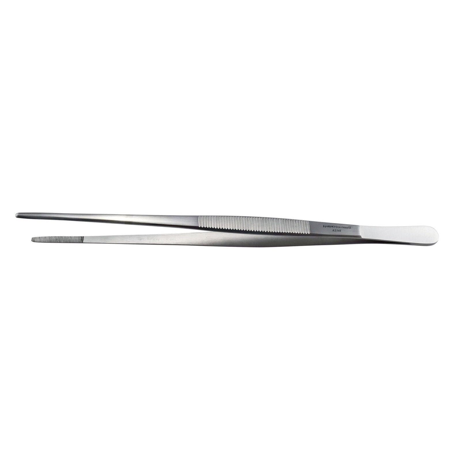 Armo Dressing Forceps Armo Block End Blunt Serrated - 25cm- Each