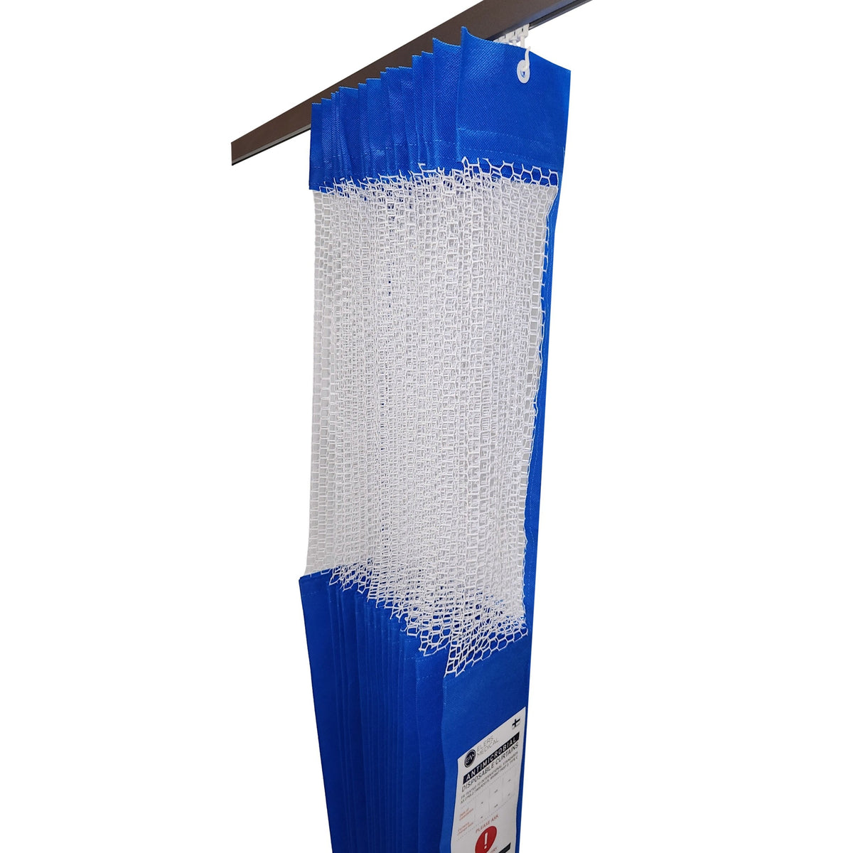 ELERS MEDICAL® Antimicrobial Pacific Blue Curtains 2.5m x 2.3m Drop, Mesh - Carton (11)