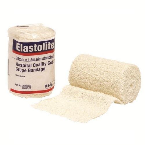 Elastolite Crepe Bandage White 7.5cm x 1.5m (72092-28) - Pack (12)